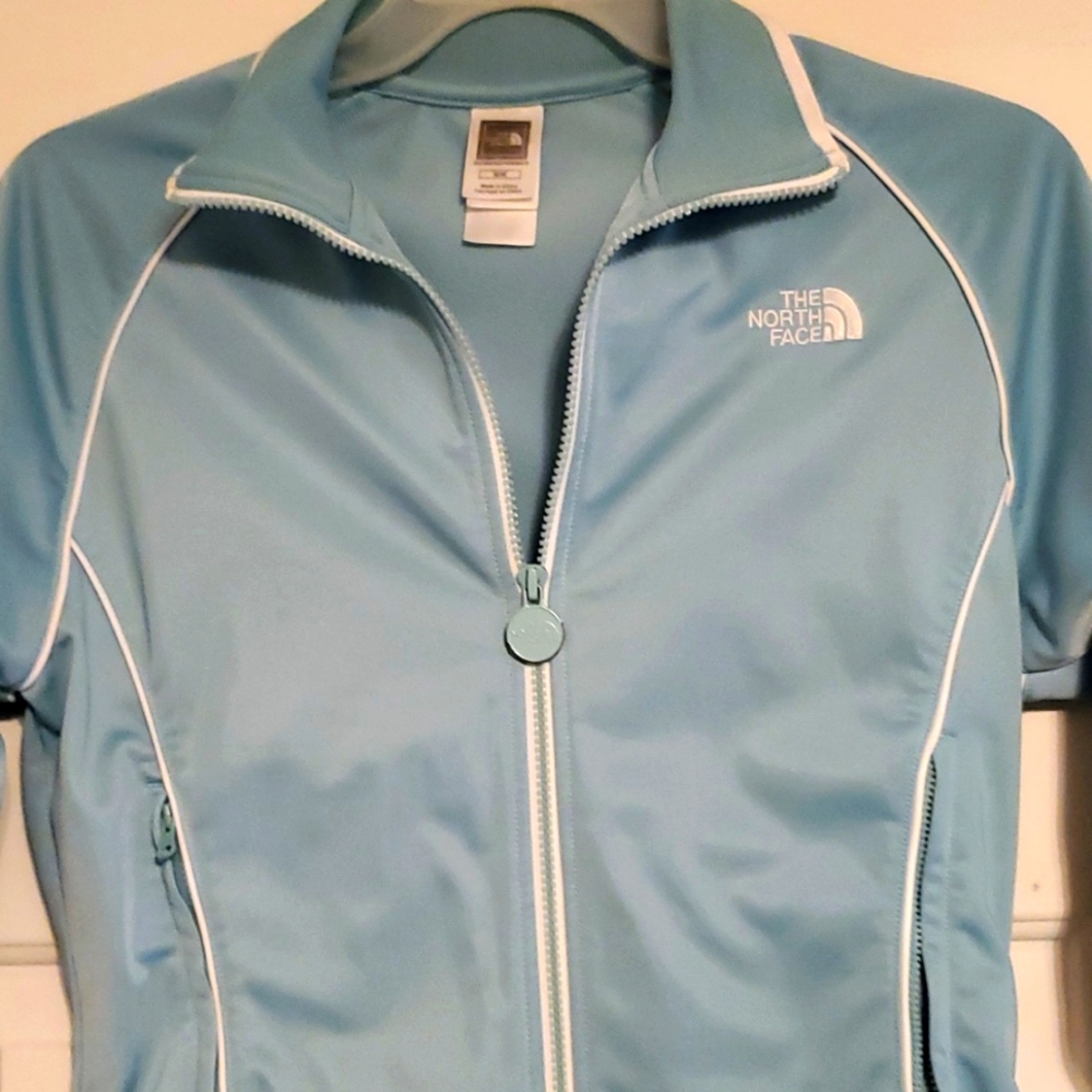 North Face Track Jacket. Womens. Teal. Size Medium. - Picture 2 of 6